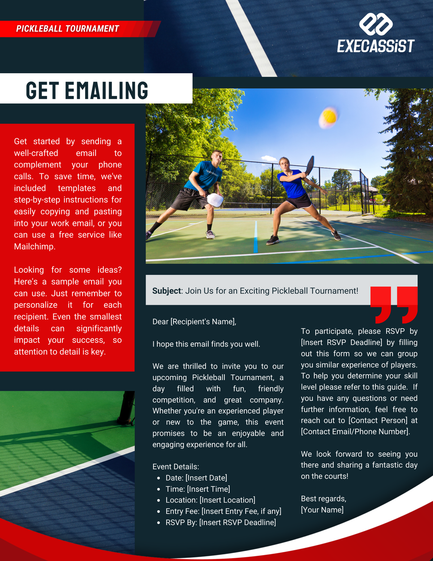 Pickleball Tournament - Event Guide